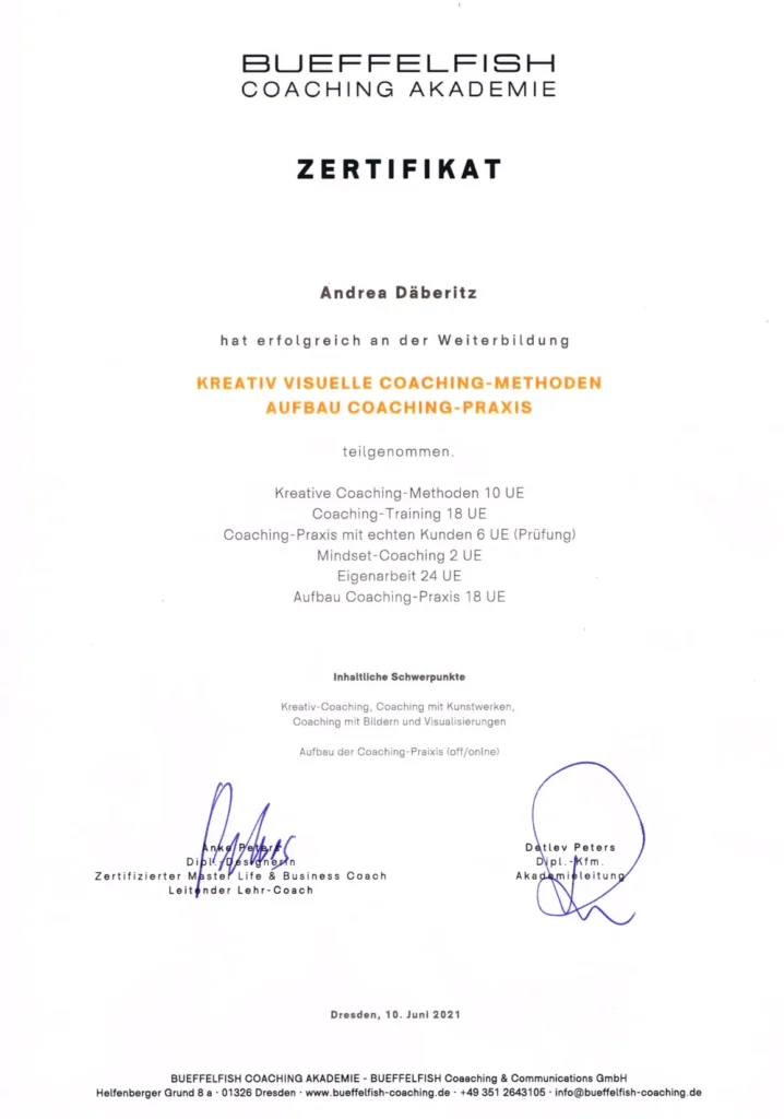 Führungskräftecoaching - Andrea Däberitz