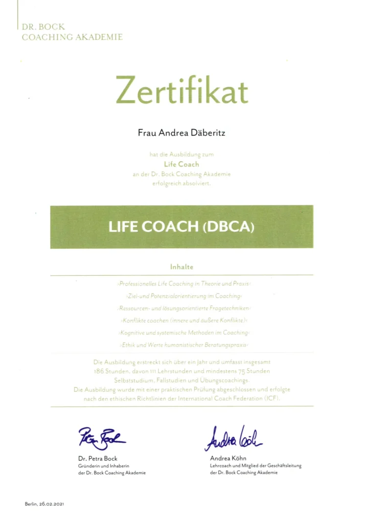 Führungskräftecoaching - Andrea Däberitz