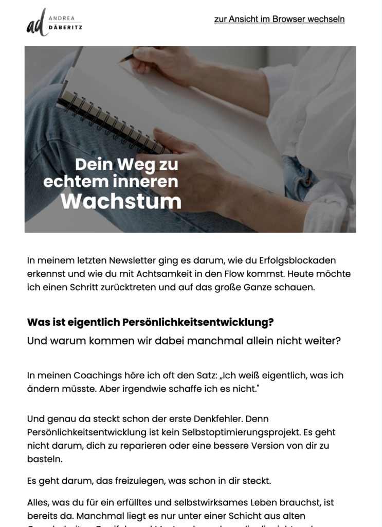 Newsletter - Andrea Däberitz